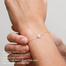 Load image into Gallery viewer, eManco DIY Stainless Steel Bracelets for women Adjustable Chain Charm Bracelet 2 piece Set women Custom Bracelet Jewellery