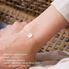 Load image into Gallery viewer, eManco DIY Stainless Steel Bracelets for women Adjustable Chain Charm Bracelet 2 piece Set women Custom Bracelet Jewellery