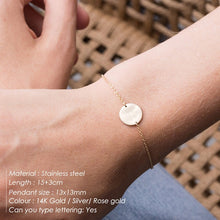 Load image into Gallery viewer, eManco DIY Stainless Steel Bracelets for women Adjustable Chain Charm Bracelet 2 piece Set women Custom Bracelet Jewellery