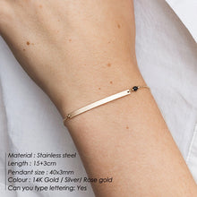 Load image into Gallery viewer, eManco DIY Stainless Steel Bracelets for women Adjustable Chain Charm Bracelet 2 piece Set women Custom Bracelet Jewellery