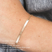 Load image into Gallery viewer, eManco DIY Stainless Steel Bracelets for women Adjustable Chain Charm Bracelet 2 piece Set women Custom Bracelet Jewellery
