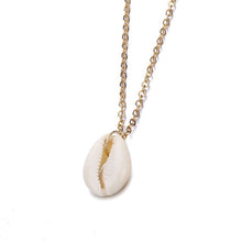 Load image into Gallery viewer, Fashion Black Rope Chain Natural Seashell Choker Necklace Collar Necklace Shell Choker Necklaces for Summer Beach Gifts Jewelry