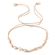 Load image into Gallery viewer, Fashion Black Rope Chain Natural Seashell Choker Necklace Collar Necklace Shell Choker Necklaces for Summer Beach Gifts Jewelry