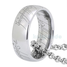 Load image into Gallery viewer, Gold Color Tungsten Lord Of Rings Men Women Tungsten Carbide Ring Polished Finish Dome Band