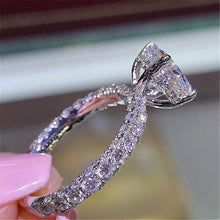 Load image into Gallery viewer, Hot Sale Fashion Luxury  Full Round Zircon Cubic Zirconia Pan Rings For Women Wedding&amp;Engagement Finger Rings Female Jewelry