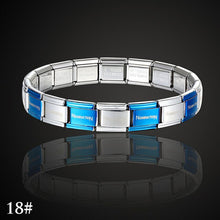 Load image into Gallery viewer, Lanruisha namination jewelry popular style stainless steel bracelet letter and stretch fashion bangle for everybody jewelry