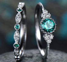 Load image into Gallery viewer, Manufacturer wholesale six claw silver gold ring Austria crystal zircon ring Christmas gift for women wedding jewelry rings