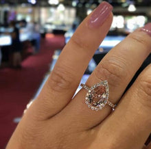 Load image into Gallery viewer, Manufacturer wholesale six claw silver gold ring Austria crystal zircon ring Christmas gift for women wedding jewelry rings