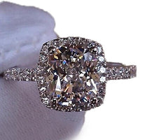 Load image into Gallery viewer, Manufacturer wholesale six claw silver gold ring Austria crystal zircon ring Christmas gift for women wedding jewelry rings