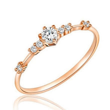 Load image into Gallery viewer, Fashion Women Ring Finger Jewelry Rose Gold /Sliver /Gold Color Rhinestone Crystal  Rings 4/5/6/7/8/9/10/11 Size Gift