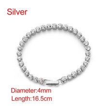 Load image into Gallery viewer, 1 Pc Newest Women Shiny Silver Color Bracelets Charm Austria Crystal Cuff Bangles Fashion Jewelry Best Gift For Women