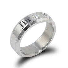 Load image into Gallery viewer, BTS Related Products Fashion Titanium Steel Diamond Set Ring Creative Color Changing Rings Necklace-Dual Purpose