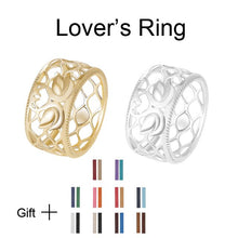 Load image into Gallery viewer, Cremo Giraffe Band Rings Women Gold Interchangeable Leather Hollow Ring Elegant Bijoux Femme Finger Rings High Polished Jewelry