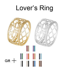 Load image into Gallery viewer, Cremo Giraffe Band Rings Women Gold Interchangeable Leather Hollow Ring Elegant Bijoux Femme Finger Rings High Polished Jewelry