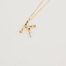 Load image into Gallery viewer, Altruist 925 Sterling Silver Gold Leter M Pendant Initial F Alphabet Necklace Opals Fashion 2019 Women Accessories Jewelry
