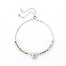 Load image into Gallery viewer, Elegant Gold Color Beads Bracelets For Women Korean Crystal Butterfly Chain Bracelet Femme Jewelry