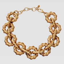 Load image into Gallery viewer, Girlgo 2019 ZA Metal Embossed Chokers Necklace For Women Christmas Jewelry Bohemia Resin Connect Necklace Porm Collar Accessory