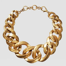 Load image into Gallery viewer, Girlgo 2019 ZA Metal Embossed Chokers Necklace For Women Christmas Jewelry Bohemia Resin Connect Necklace Porm Collar Accessory