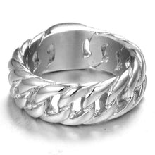 Load image into Gallery viewer, 316L Stainless Steel Handmade Buddha Ring Unisex Biker Ring Punk European Style Men Chain Rings To Female Jewelry Free Shipping