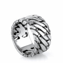 Load image into Gallery viewer, 316L Stainless Steel Handmade Buddha Ring Unisex Biker Ring Punk European Style Men Chain Rings To Female Jewelry Free Shipping