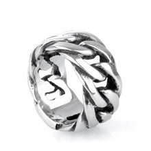 Load image into Gallery viewer, 316L Stainless Steel Handmade Buddha Ring Unisex Biker Ring Punk European Style Men Chain Rings To Female Jewelry Free Shipping