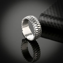 Load image into Gallery viewer, 316L Stainless Steel Handmade Buddha Ring Unisex Biker Ring Punk European Style Men Chain Rings To Female Jewelry Free Shipping