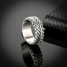 Load image into Gallery viewer, 316L Stainless Steel Handmade Buddha Ring Unisex Biker Ring Punk European Style Men Chain Rings To Female Jewelry Free Shipping
