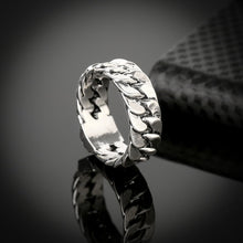Load image into Gallery viewer, 316L Stainless Steel Handmade Buddha Ring Unisex Biker Ring Punk European Style Men Chain Rings To Female Jewelry Free Shipping