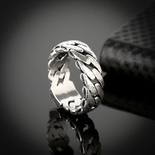 Load image into Gallery viewer, 316L Stainless Steel Handmade Buddha Ring Unisex Biker Ring Punk European Style Men Chain Rings To Female Jewelry Free Shipping