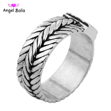 Load image into Gallery viewer, 316L Stainless Steel Handmade Buddha Ring Unisex Biker Ring Punk European Style Men Chain Rings To Female Jewelry Free Shipping
