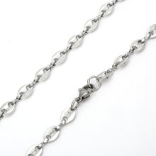 Load image into Gallery viewer, AMGJ Stainless Steel Necklace Chain for Mens Womens Coffee Beans Link Chain Necklace 3~7mm Width Fashion Accessories