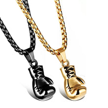 Load image into Gallery viewer, Stainless Steel Boxing Glove Necklace Chain Pair Boxing Glove Pendant Necklaces For Men Boys Charm Fashion Sport Fitness Jewelry
