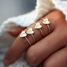 Load image into Gallery viewer, hot sale simple diy letters rings adjustable Engagement Rings for Women exquisite jewelry Wedding rings female accessories gift