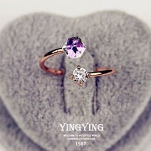 Load image into Gallery viewer, hot sale simple diy letters rings adjustable Engagement Rings for Women exquisite jewelry Wedding rings female accessories gift